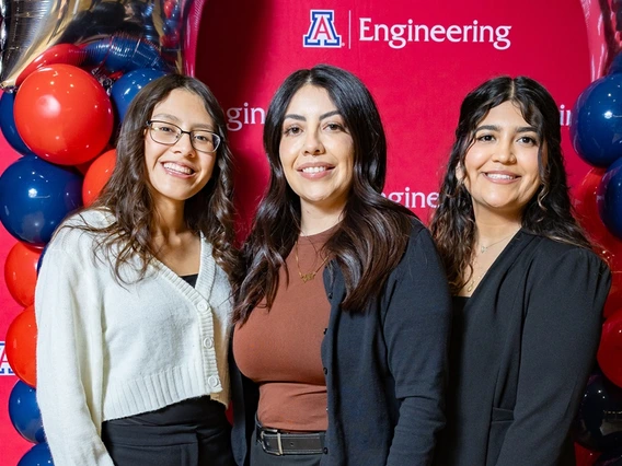 Amber Parker poses for a photo at the College of Engineering scholarship reception