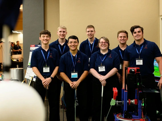 Team 25048’s golf-putting robot Gopher combines the fun of sports and the power of engineering to swing a hole-in-one with two shots or fewer.