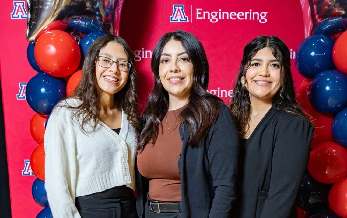 Amber Parker poses for a photo at the College of Engineering scholarship reception