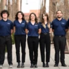 (From left) Erian Perez-Gamboa, Malcolm West, Samantha Perry, Lauren Froberg, Shelby Janssen, David Sepulveda and Tej Scott comprise Team 25009, which is focusing on reducing 3D printer waste in the Engineering Design Center.