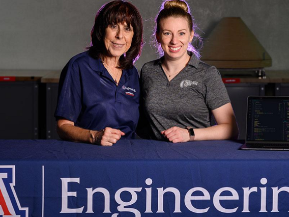 Sharon ONeal, left, led the launch of the software engineering program, for which Juliana Lincoln is the senior academic advisor.